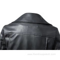 Customized Women Zipper PU Leather Jacket